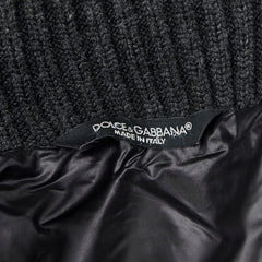 ドルチェアンドガッバーナ ブルゾン ニットジャケット サイズ：44 ブラック グレー ナイロン ウール メンズ DOLCE&GABBANA 【中古】