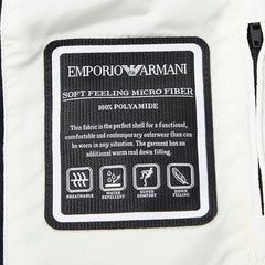 エンポリオ アルマーニ ダウンベスト サイズ44 6K1B97 ホワイト ネイビー ナイロン ダウン/フェザー メンズ Emporio Armani 【中古】