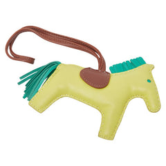 エルメス ロデオMM ペガサス チャーム バッグチャーム キーホルダー ライム ミント フォーブ アニョーミロ レディース HERMES 【中古】