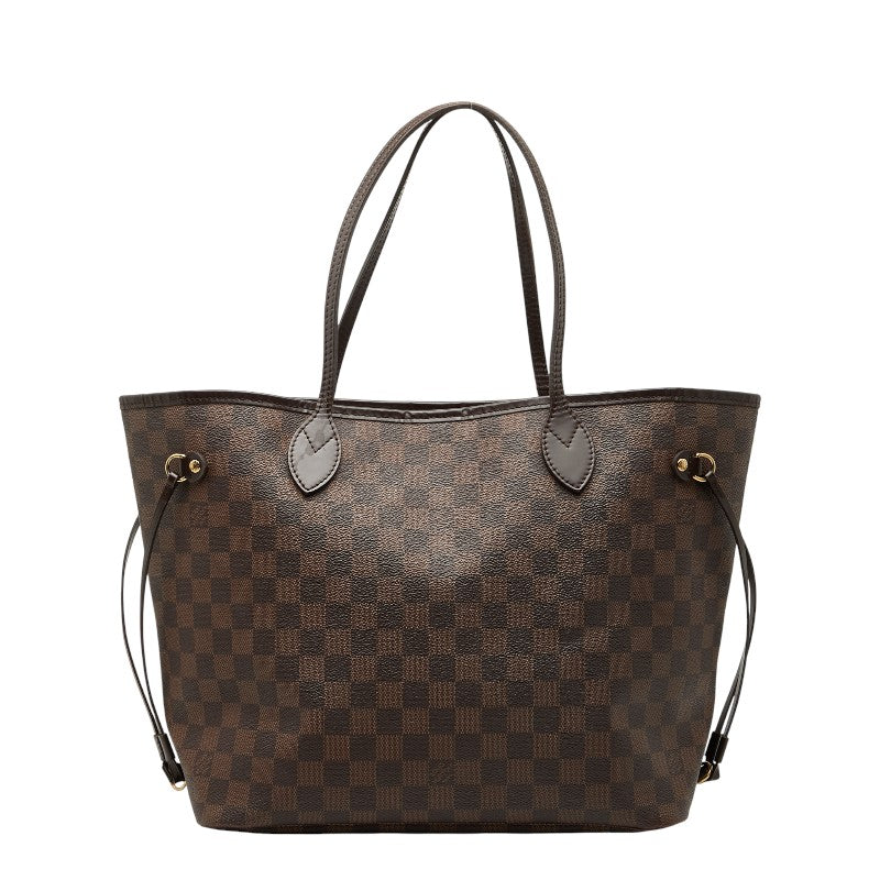 ルイ ヴィトン ダミエ ネヴァーフルMM ショルダーバッグ トートバッグ N51105 ブラウン PVC レザー レディース LOUIS VUITTON 【中古】