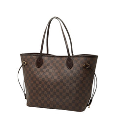 ルイ ヴィトン ダミエ ネヴァーフルMM ショルダーバッグ トートバッグ N51105 ブラウン PVC レザー レディース LOUIS VUITTON 【中古】