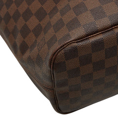 ルイ ヴィトン ダミエ ネヴァーフルMM ショルダーバッグ トートバッグ N51105 ブラウン PVC レザー レディース LOUIS VUITTON 【中古】