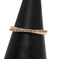 K18YG イエローゴールド ダイヤ0.14ct リング 指輪 レディース 9.5号 【中古】
