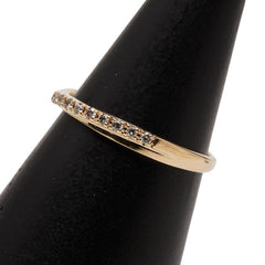 K18YG イエローゴールド ダイヤ0.14ct リング 指輪 レディース 9.5号 【中古】