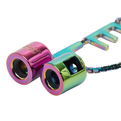 フェンディ Air Pods ストラップ ネックレス レインボー メッキ レディース FENDI 【中古】