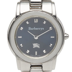 バーバリー 腕時計 クオーツ ネイビー文字盤 ステンレススチール レディース BURBERRY 【中古】