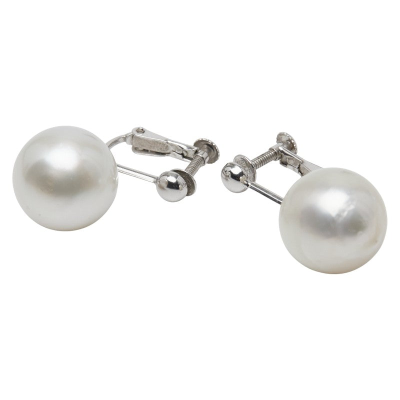 K14WG ホワイトゴールド パール12～12.3mm イヤリング レディース 【中古】