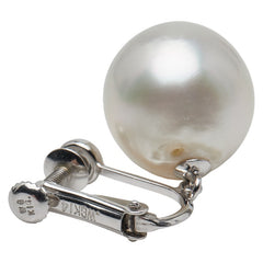 K14WG ホワイトゴールド パール12～12.3mm イヤリング レディース 【中古】