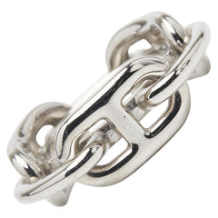 エルメス ルカデ シェーヌダンクル スカーフリング シルバー メタル レディース HERMES 【中古】