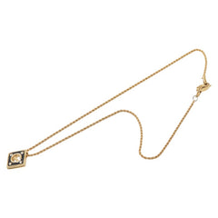ジバンシー Gロゴ ラインストーン ネックレス ゴールド ブラック メッキ レディース Givenchy 【中古】