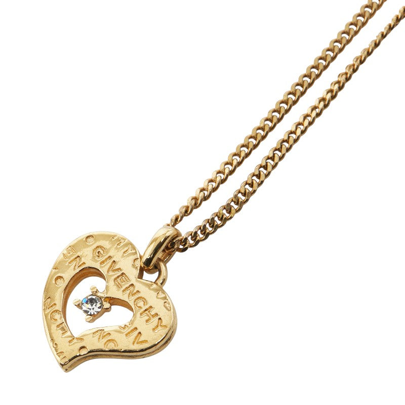 ジバンシー ハート モチーフ ネックレス ゴールド メッキ レディース Givenchy 【中古】