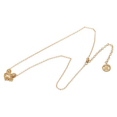 ジバンシー フラワー モチーフ ラインストーン ネックレス ゴールド メッキ レディース Givenchy 【中古】