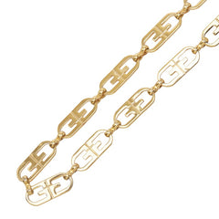 ジバンシー ロゴ ネックレス ゴールド メッキ メンズ Givenchy 【中古】