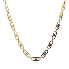 ジバンシー ロゴ ネックレス ゴールド メッキ メンズ Givenchy 【中古】