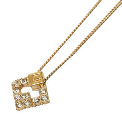 ジバンシー ラインストーン ネックレス ゴールド メッキ レディース Givenchy 【中古】