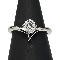 Pt900 プラチナ ダイヤ0.538ct 1P リング 指輪 レディース 11号 【中古】