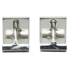 ルイ ヴィトン ブトン ドゥ マンシェット ダミエ４　カフス カフス カフリンクス シルバー ネイビー SV925 シルバー メンズ LOUIS VUITTON 【中古】