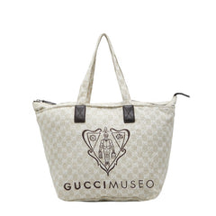 グッチ GGキャンバス ミュゼオ限定 トートバッグ 283416 ベージュ キャンバス レディース GUCCI 【中古】