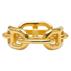 エルメス シェーヌダンクル スカーフリング ゴールド メッキ レディース HERMES 【中古】