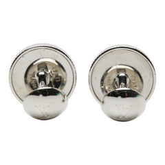 ルイ ヴィトン ブトン ドゥ マンシェット メダリオン カフス カフリンクス M63673 シルバー メタル PVC メンズ LOUIS VUITTON 【中古】