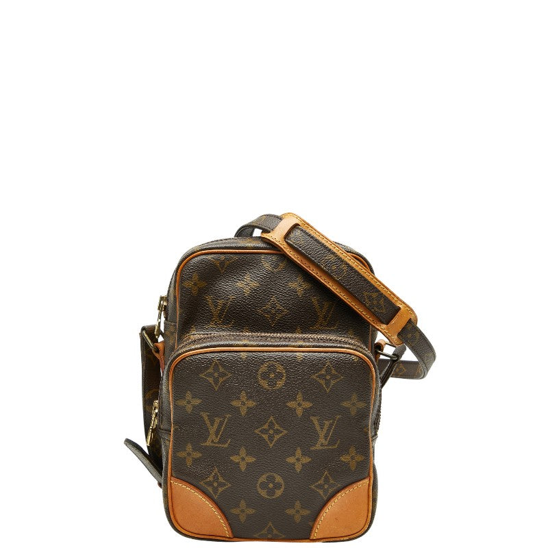 ルイ ヴィトン モノグラム アマゾン 斜め掛け ショルダーバッグ M45236 ブラウン PVC レザー レディース LOUIS VUITTON 【中古】