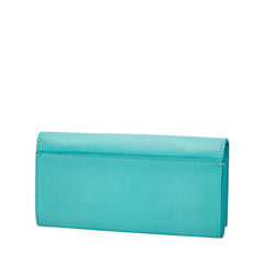 ティファニー コンチネンタル 長財布 ティファニーブルー レザー レディース TIFFANY&Co. 【中古】