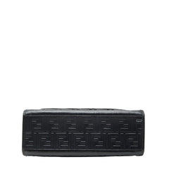 フェンディ FFエンボス ラナウェイ ショッパー スモール ハンドバッグ ショルダーバッグ 2WAY 8BH353 ブラック レザー レディース FENDI 【中古】