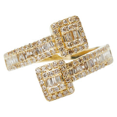 K18YG イエローゴールド ダイヤ0.75ct リング 指輪 レディース 13.5号 【中古】