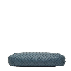 ボッテガヴェネタ イントレチャート ショルダーバッグ ブルー レザー レディース BOTTEGAVENETA 【中古】
