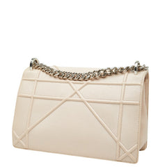 ディオール ディオラマ チェーン ショルダーバッグ ピンク シルバー レザー レディース Dior 【中古】