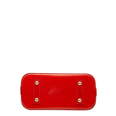 ルイ ヴィトン モノグラム ヴェルニ アルマBB ハンドバッグ ショルダーバッグ 2WAY M90174 スリーズ レッド パテントレザー レディース LOUIS VUITTON 【中古】