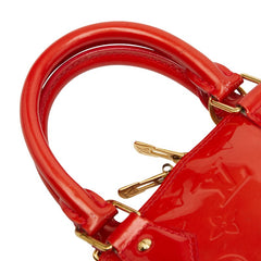 ルイ ヴィトン モノグラム ヴェルニ アルマBB ハンドバッグ ショルダーバッグ 2WAY M90174 スリーズ レッド パテントレザー レディース LOUIS VUITTON 【中古】