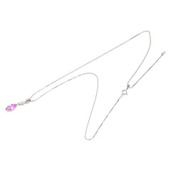 Pt900 プラチナ Pt850 プラチナ ピンクサファイア1.20ct ダイヤ0.18ct ペンダント ネックレス レディース 【中古】