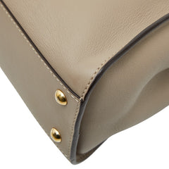 フェンディ ピーカブー レギュラー ハンドバッグ ショルダーバッグ 2WAY 8BN290 グレージュ レザー レディース FENDI 【中古】