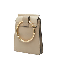 クロエ フェイ スモール 斜め掛け ショルダーバッグ ベージュ スウェード レザー レディース Chloe 【中古】