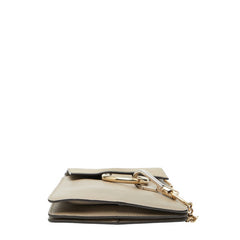 クロエ フェイ スモール 斜め掛け ショルダーバッグ ベージュ スウェード レザー レディース Chloe 【中古】