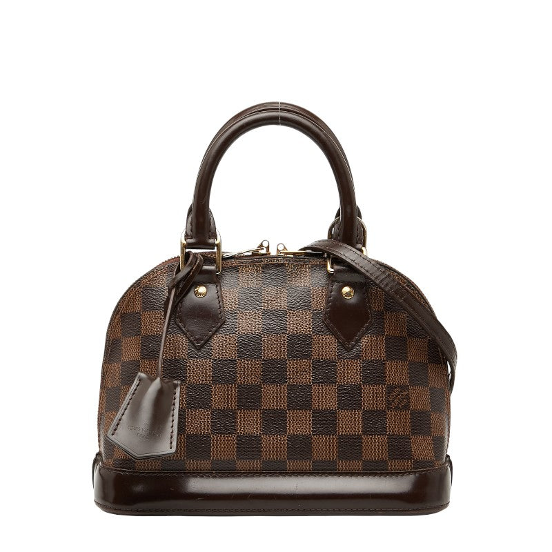 ルイ ヴィトン ダミエ アルマBB ハンドバッグ ショルダーバッグ 2WAY N41221 ブラウン PVC レザー レディース LOUIS VUITTON 【中古】