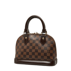 ルイ ヴィトン ダミエ アルマBB ハンドバッグ ショルダーバッグ 2WAY N41221 ブラウン PVC レザー レディース LOUIS VUITTON 【中古】