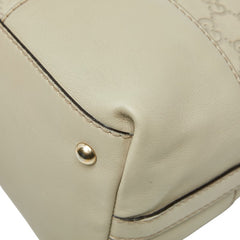 グッチ グッチシマ ラブリー トートバッグ 257070 ホワイト レザー レディース GUCCI 【中古】