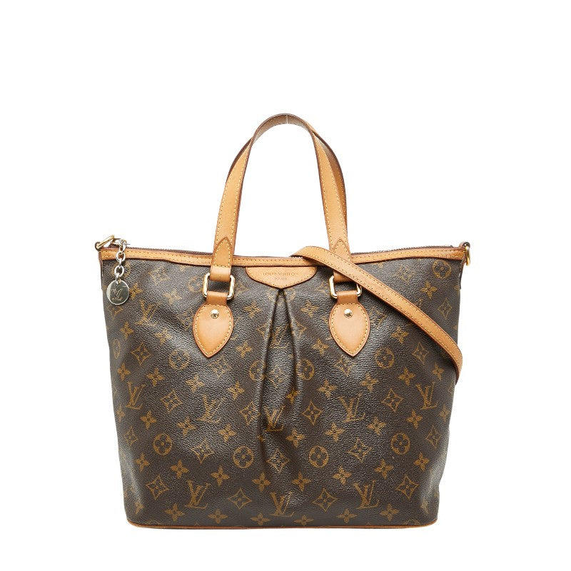 ルイ ヴィトン モノグラム パレルモPM ハンドバッグ ショルダーバッグ 2WAY M40145 ブラウン PVC レザー レディース LOUIS VUITTON 【中古】