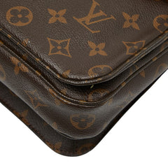 ルイ ヴィトン モノグラム ポシェット メティスMM ハンドバッグ M44875 ブラウン PVC レザー レディース LOUIS VUITTON 【中古】