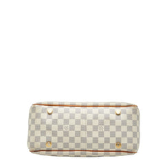 ルイ ヴィトン ダミエ アズール フィジェリPM ハンドバッグ N41176 ホワイト PVC レザー レディース LOUIS VUITTON 【中古】