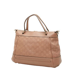 グッチ グッチシマ メイフェア ハンドバッグ ショルダーバッグ 2WAY 269894 ピンクベージュ レザー レディース GUCCI 【中古】