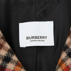 バーバリー TBロゴ チェック コート サイズ4Y 104cm ブラウン マルチカラー ウール キッズ BURBERRY 【中古】