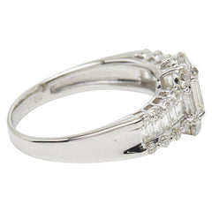 Pt900 プラチナ ダイヤ1.00ct リング 指輪 レディース 10号 【中古】