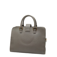 サンローラン ベイビーカバス ハンドバッグ ショルダーバッグ 2WAY 372087 グレー レザー レディース SAINT LAURENT 【中古】