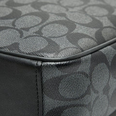 コーチ シグネチャー 斜め掛け ショルダーバッグ F54788 ブラック PVC レザー レディース COACH 【中古】