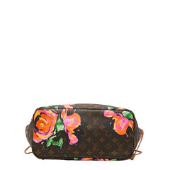 ルイ ヴィトン モノグラム ローズ ネヴァーフルMM トートバッグ ハンドバッグ M48613 ブラウン マルチカラー PVC レザー レディース LOUIS VUITTON 【中古】