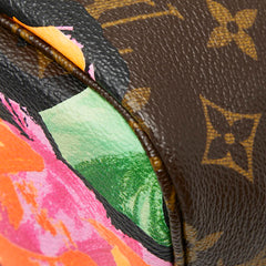 ルイ ヴィトン モノグラム ローズ ネヴァーフルMM トートバッグ ハンドバッグ M48613 ブラウン マルチカラー PVC レザー レディース LOUIS VUITTON 【中古】