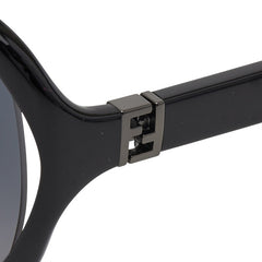 フェンディ FFロゴ サングラス ウェリントン グラデーションレンズ FF0032/F/S ブラック プラスチック レディース FENDI 【中古】